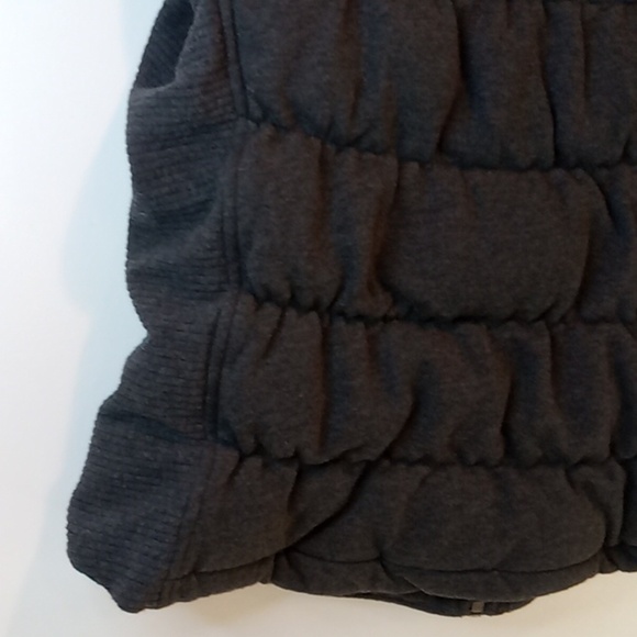 Athleta Full Zip Full Button Vest Thick Heavy Women's Sz S-M Gray EUC NICE! - Picture 12 of 16